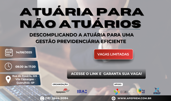 CURSO: ATUÁRIA PARA NÃO ATUÁRIOS